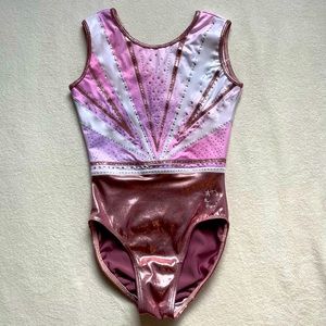 Pink little stars gymnastics leotard